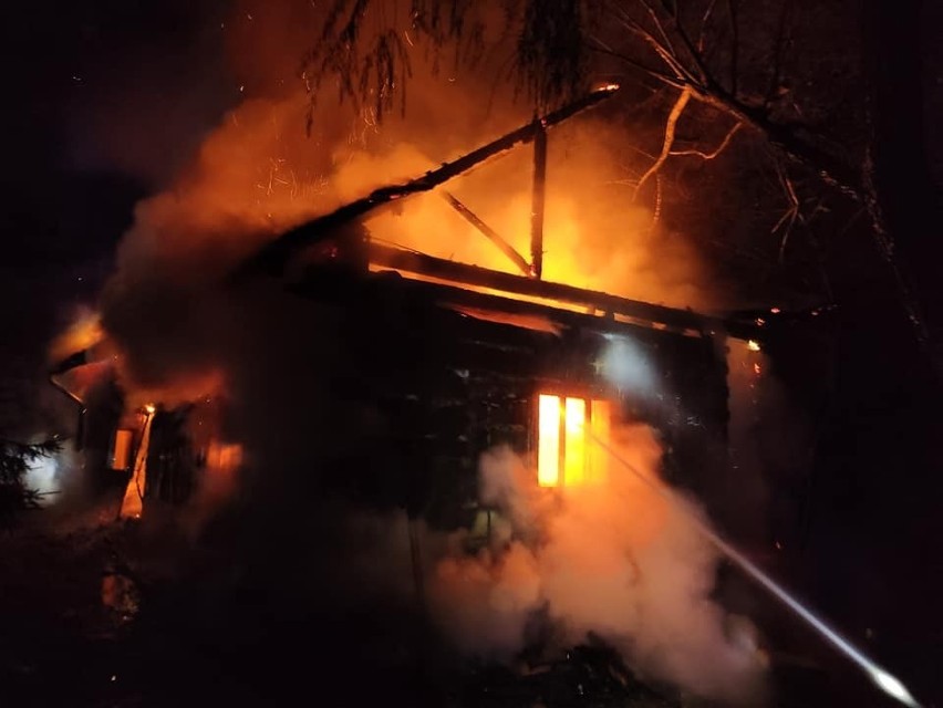 Pożar domu jednorodzinnego w Nowym Borku w gminie Błażowa [ZDJĘCIA]