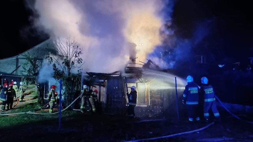 Pożar domu w Surażu