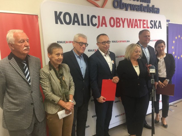 Wtorkowa konferencja Koalicji Obywatelskiej w Kielcach.