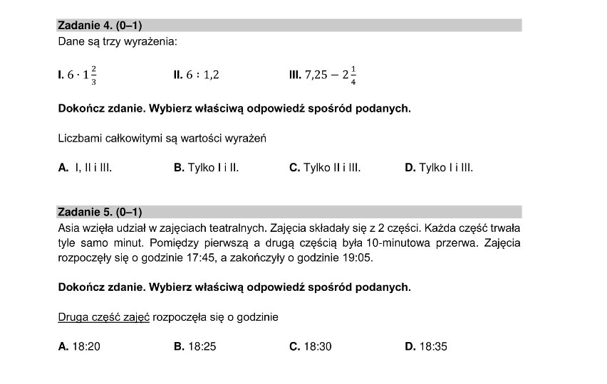 Zad. 4.
A

Zad. 5.
C