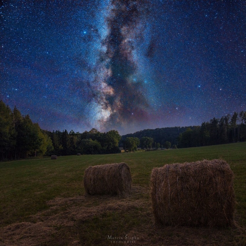 Astrofotografia - Sianokosy w gminie Paszowice