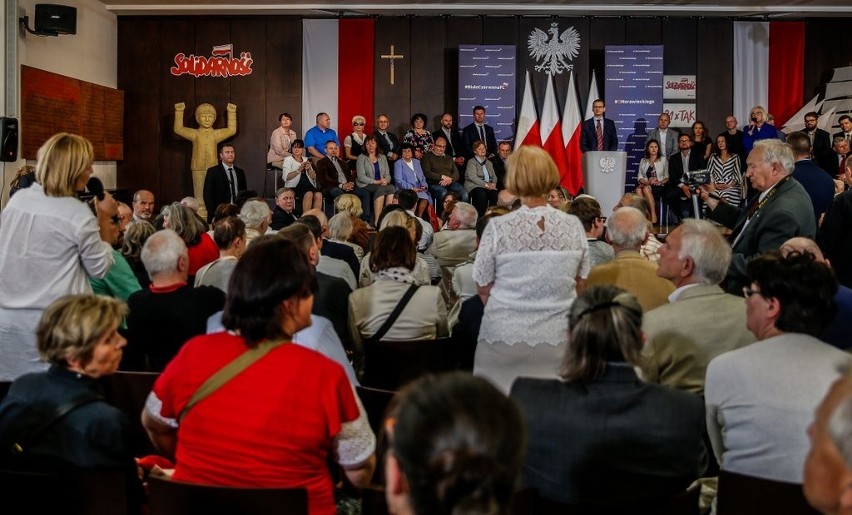 Awantura na spotkaniu z premierem Morawieckim w Gdańsku