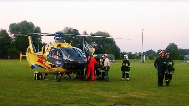 Nastolatkę z Rylowej przetransportował do szpitala helikopter