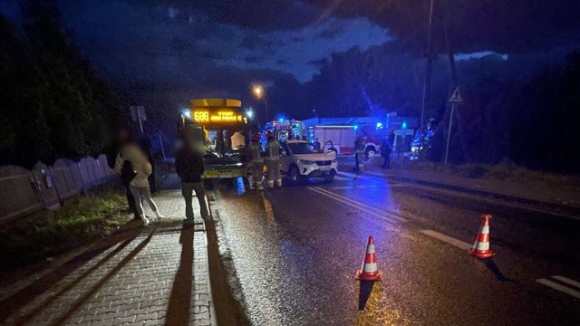 Wypadek autobusu ZTM 686 relacji Oświęcim-Tychy. Jedna osoba ranna