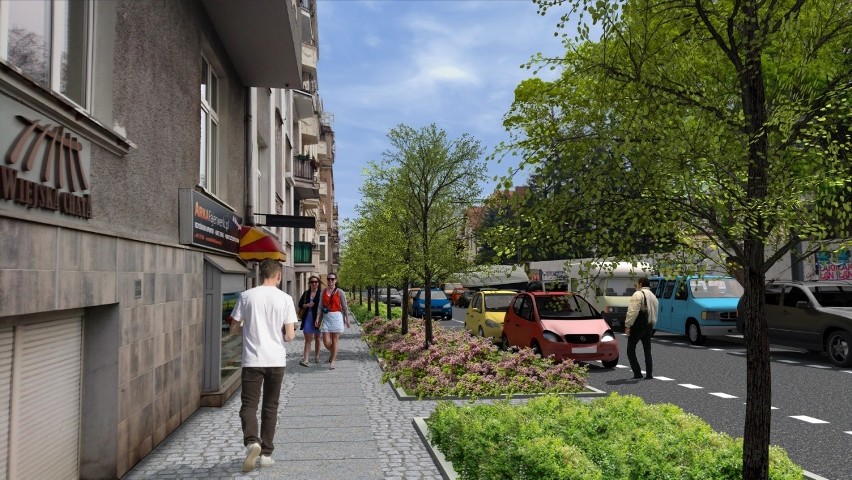 Poznań: Rozpoczęła się przebudowa ul. Jackowskiego - nie można parkować na ulicy, docelowo też zmniejszy się liczba miejsc parkingowych