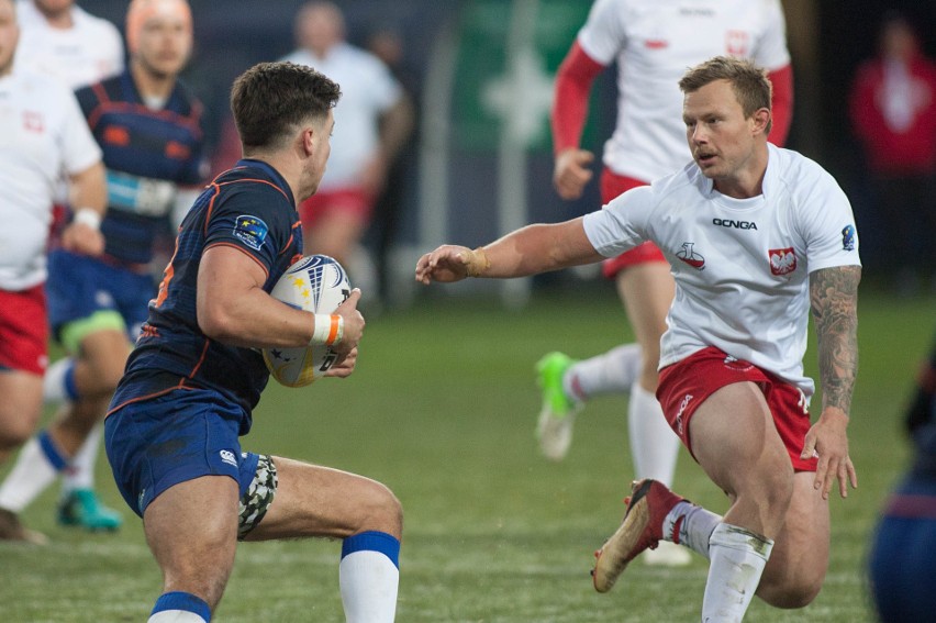 Rugby. Holendrzy nie mieli litości. Wysoka porażka Polaków na Arenie Lublin (ZDJĘCIA)