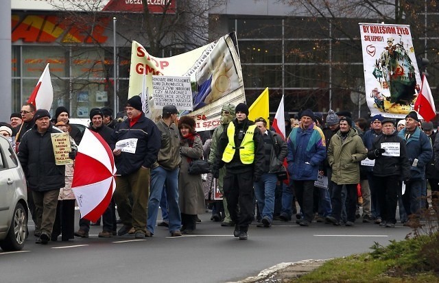 Rolnicy nie chcą żywności genetycznie modyfikowanej.