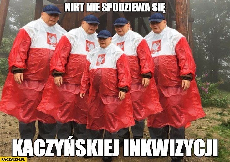 Jarosław Kaczyński i jego patriotyczna peleryna MEMY...