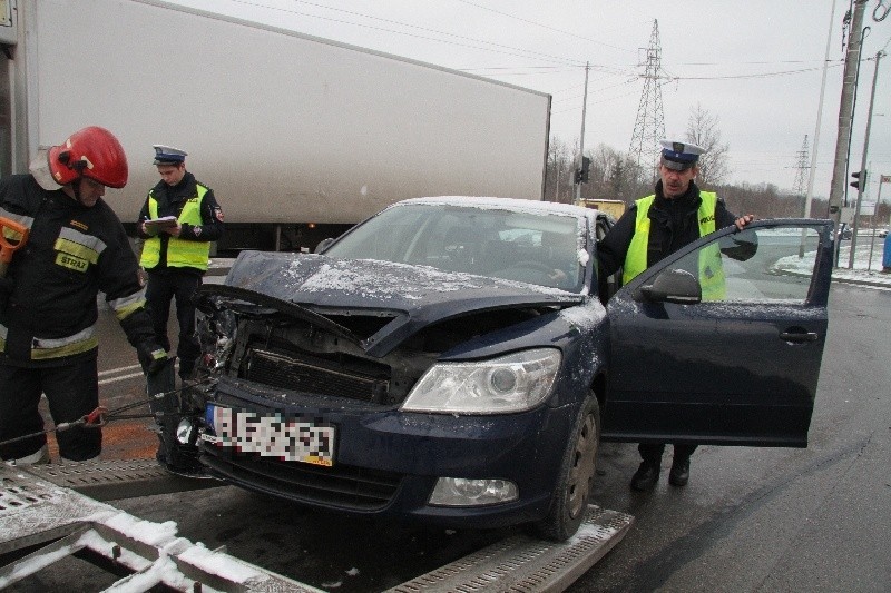 Wypadek w Kielcach. Jedna osoba ranna