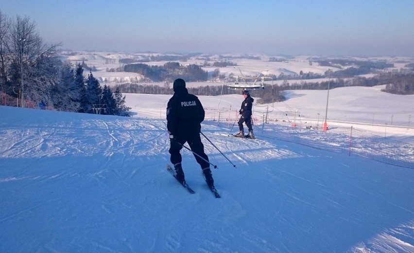 Patrole policyjne na stokach narciarskich