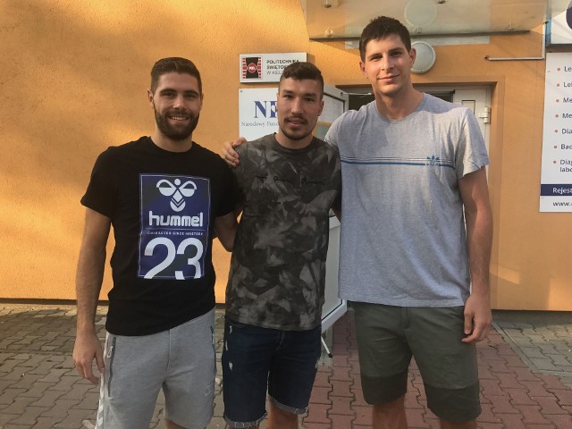 Trzej nowi zawodnicy Vive Tauronu - Blaz Janc, Alex Dujszebajew i Marko Mamić.