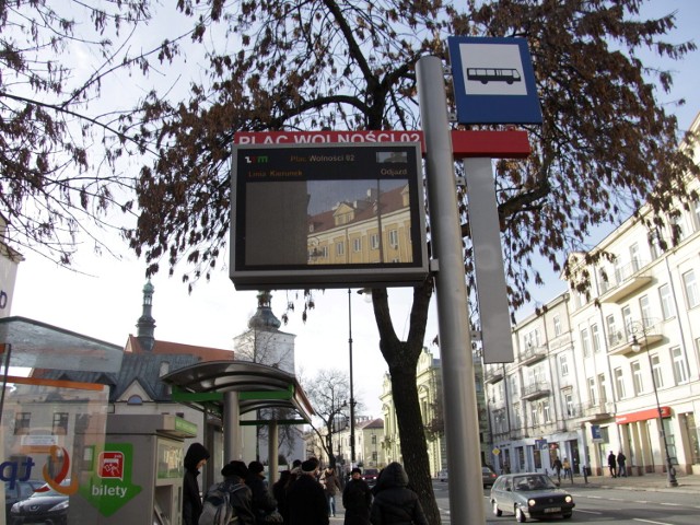 Lublin: Awaria wyświetlaczy na przystankach