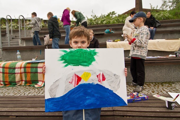 Dzieci pokazały swoją twórczość na Wyspie Młyńskiej
