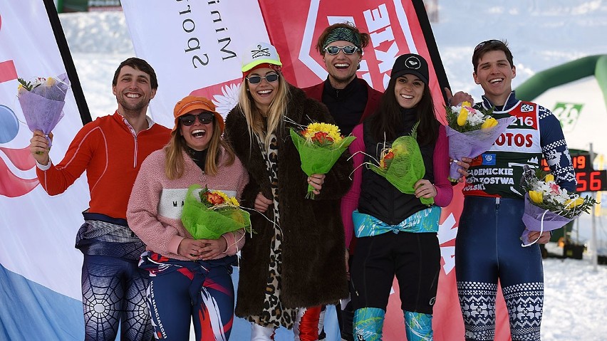 Narciarstwo alpejskie. Akademickie Mistrzostwa Polski: Antoni Szczepanik i Adam Chrapek dwukrotnie na podium