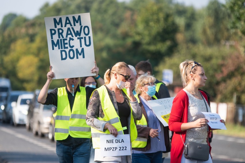 Protest mieszkańców osiedla Wzniesień Łódzkich przeciw...