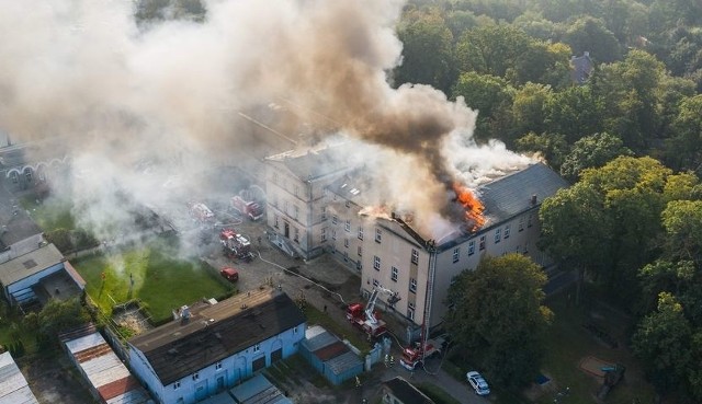 Pożar ZS im. św. Edyty Stein w Lublińcu
