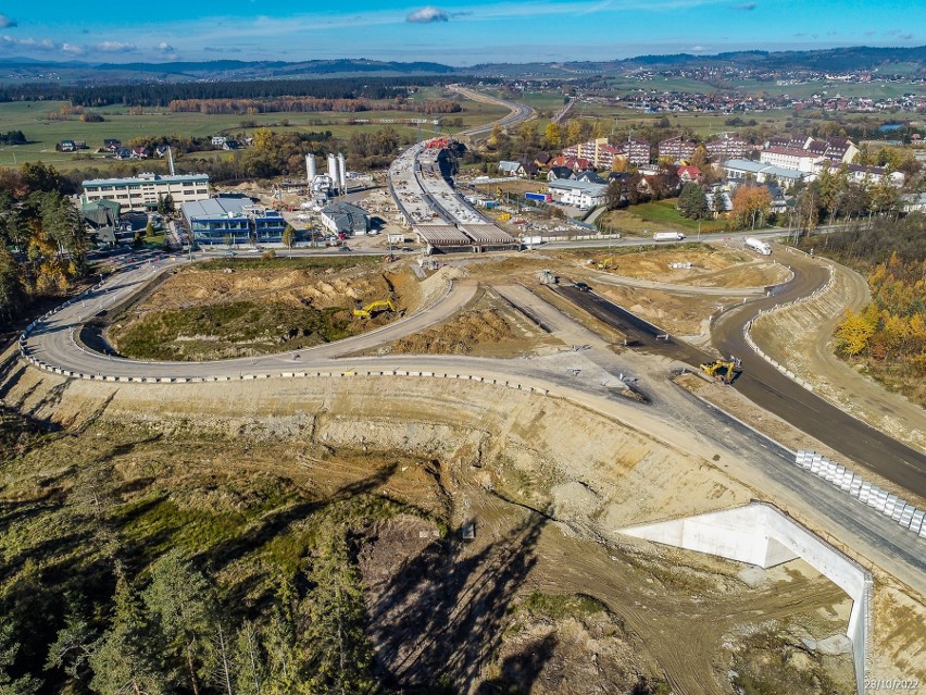 Budowa nowej zakopianki na odcinku Rdzawka - Nowy Targ