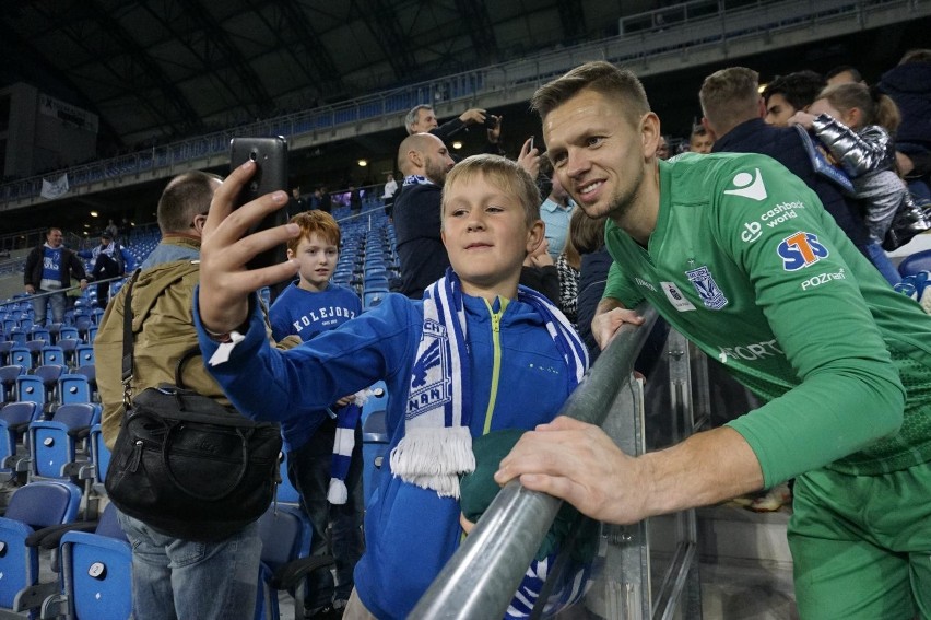 Mecz Lech Poznań - Miedź Legnica (2:1) obserwowało na żywo...