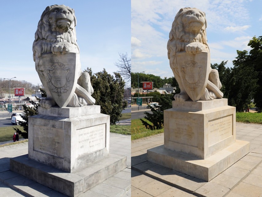 Pomnik Symbol Lwowa został odświeżony. Po aktach wandalizmu nie ma śladu
