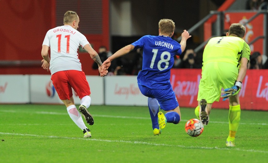 Mecz Polska-Finlandia na stadionie we Wrocławiu