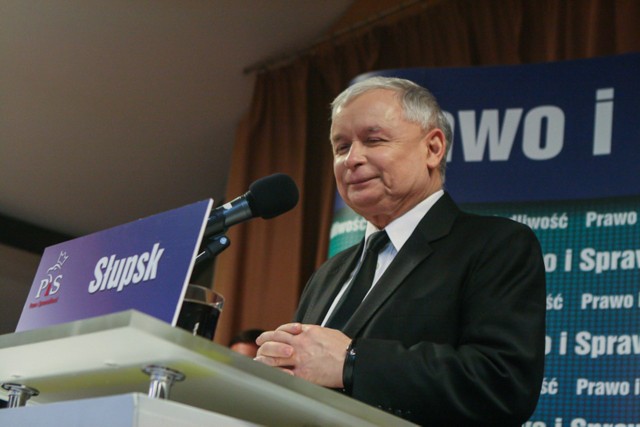 Jarosław Kaczyński w SłupskuJarosław Kaczyński w Słupsku