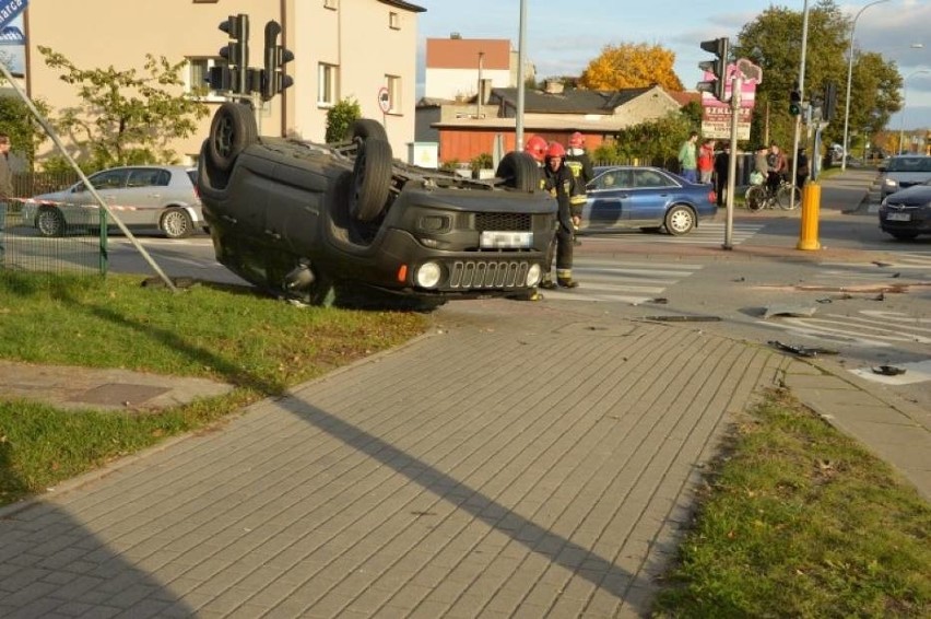 Zderzenie dwóch aut w Wejherowie- 26.10.2016