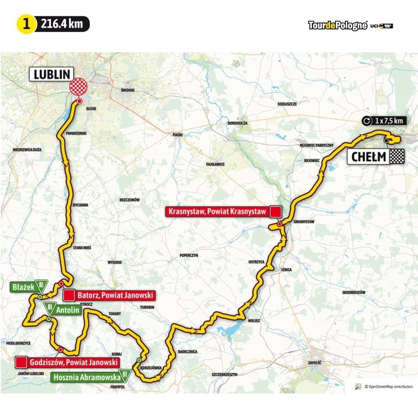 tour de pologne 6 etap trasa