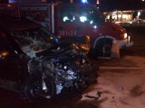 Groźny wypadek w Gorzowie. Osobówka zderzyła się z tirem