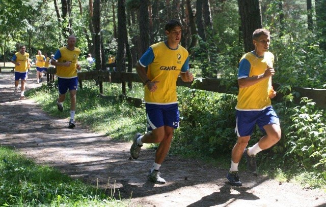 Vive Targi Kielce - trening w lesie