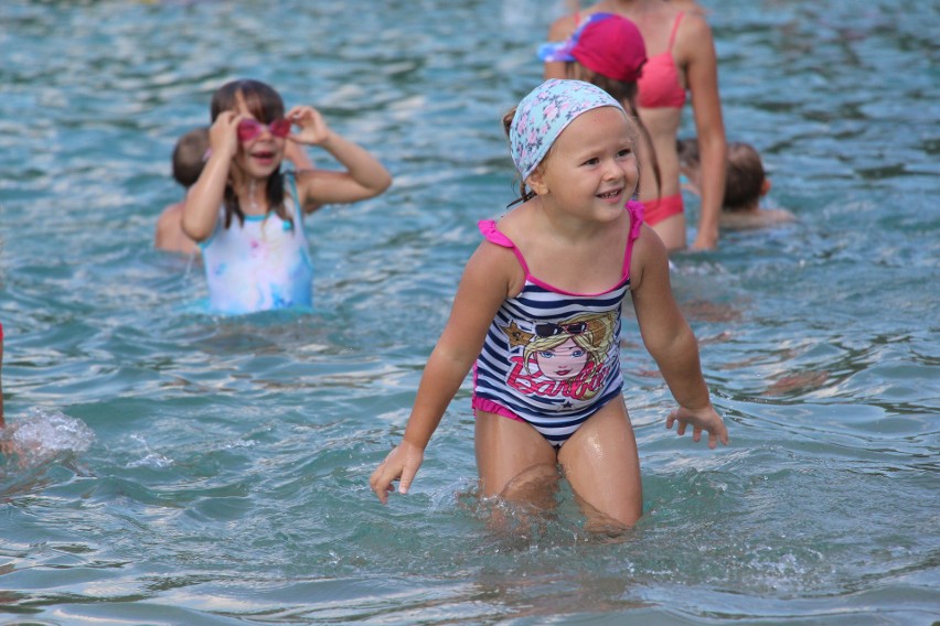 Aqua aerobik i inne atrakcje Kąpieliska Leśnego w Gliwicach ZDJĘCIA