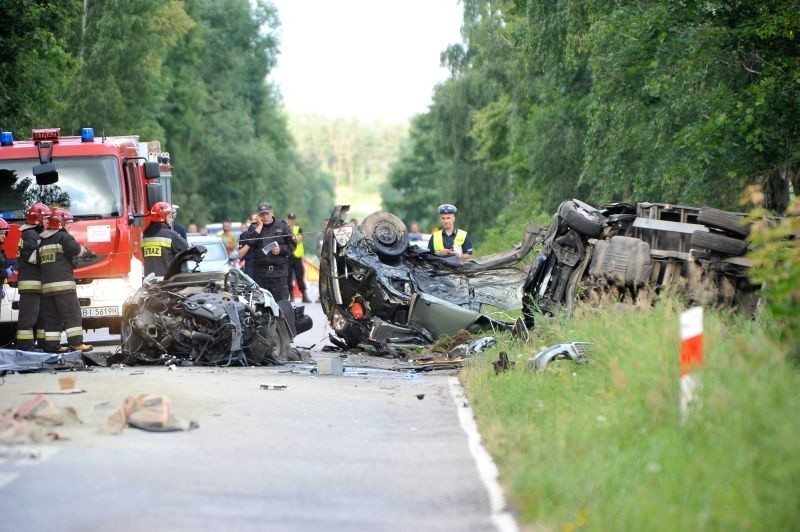 Podbagny - Wypadek śmiertelny na trasie Suchowola - Dąbrowa Białostocka (zdjęcia, wideo)