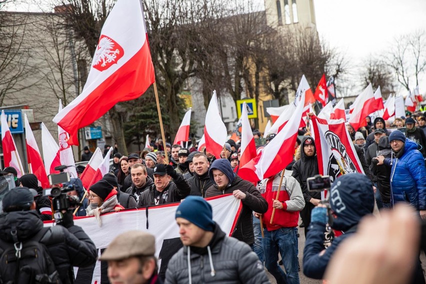 V Hajnowski Marsz Pamięci Żołnierzy Wyklętych. Hajnówka 2020...