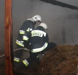 Pożar stodoły na ulicy Groszowickiej