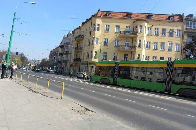 Grunwaldzka i Matejki: wypadek dwóch "osobówek"