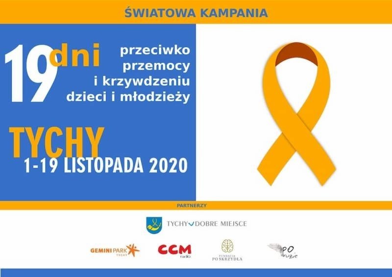 19 dni przeciwko przemocy - pomarańczowa kampania w Tychach. Program edycji 2020