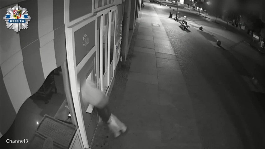 Seryjny złodziej w rękach policji. Okradł 30 barów i restauracji we Wrocławiu. Zobaczcie nagrania z monitoringu
