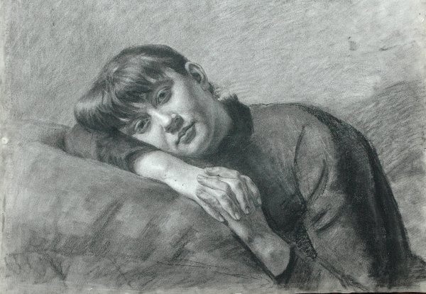 Jeden z 10 ocalałych rysunków Bronisławy  Łukomskiej