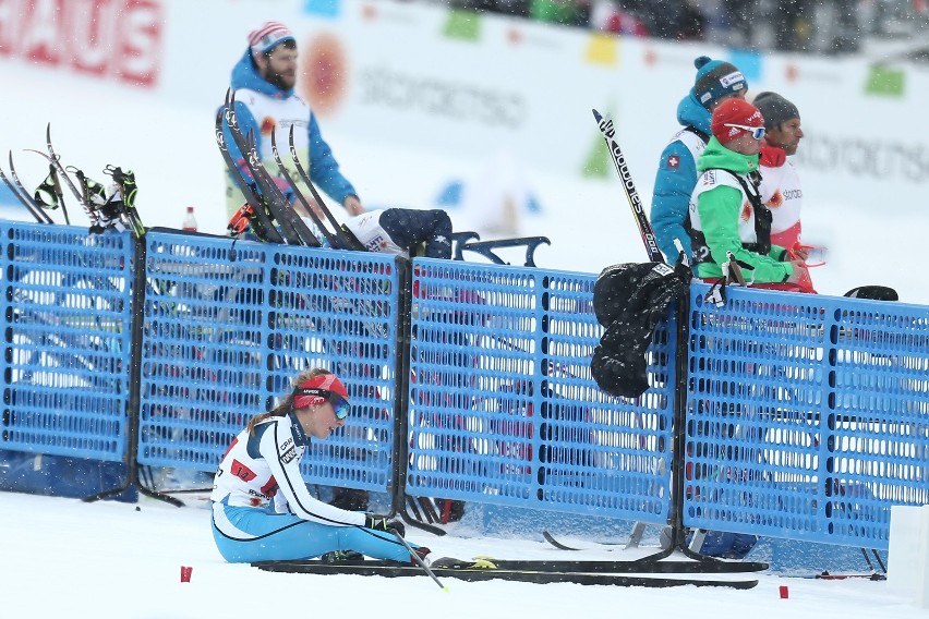 Polki w sztafecie 4x5 km na mistrzostwach świata w Lahti...