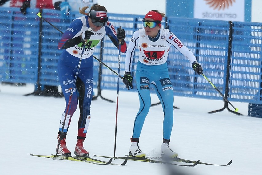 Polki w sztafecie 4x5 km na mistrzostwach świata w Lahti...