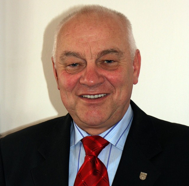 Burmistrz Sandomierza Jerzy Borowski.
