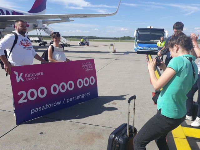 20 maja 2019 roku wylądował w Pyrzowicach 200-milionowy pasażer linii Wizz Air