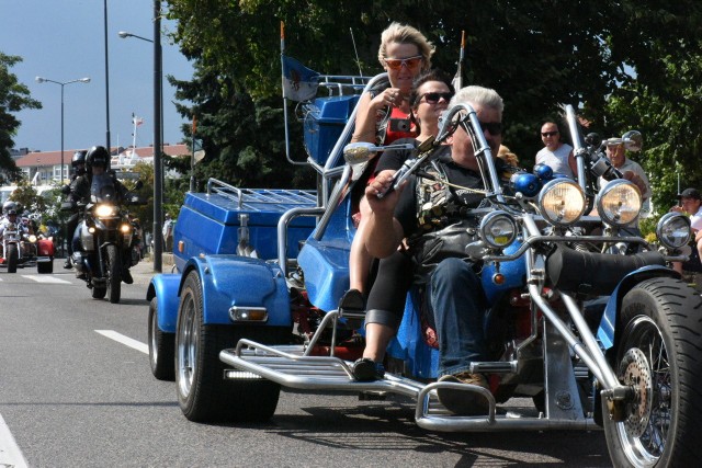 Parada motocykli w Świnoujściu.