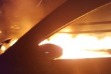 Pożar na autostardzie A4 w Zabrzu. Spaliła się naczepa ciężarówki. Ruch na autostradzie był wstrzymany
