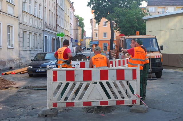 Fragment Małego Rynku jest nieprzejezdny.