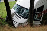Wypadek na drodze krajowej nr 22 niedaleko Gutowca 9.07.2021 r. Cztery osoby zostały ranne
