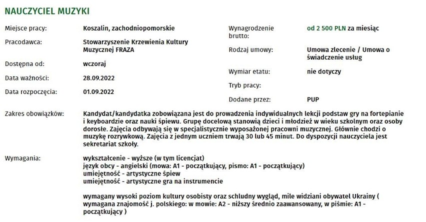 Szukasz pracy w Koszalinie? Sprawdź, jakie oferty pracy...