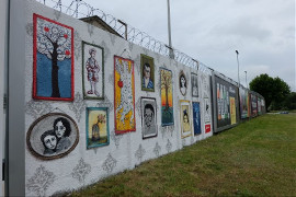 Mural dla Ireny Sendlerowej na więzieniu
