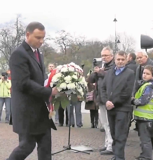 Kadr z kontrowersyjnego filmiku udostępnionego przez Łukasza O.