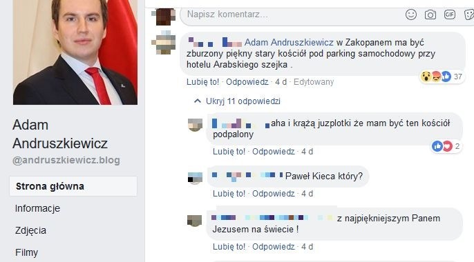 Absurdalna plotka w internecie: "Arab spali kościół w Zakopanem"