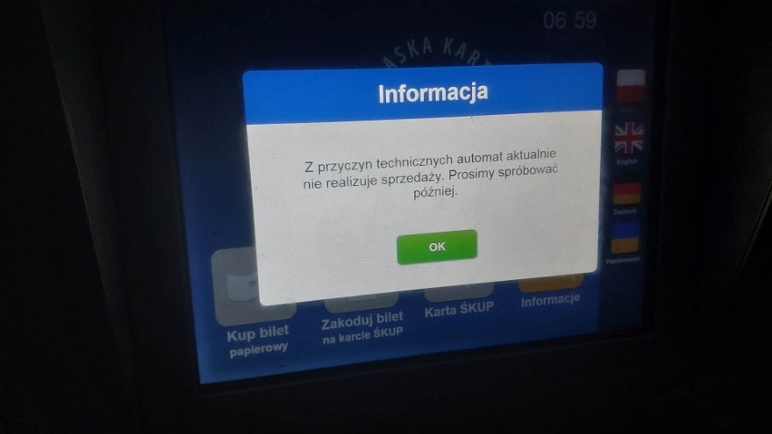 Awaria systemu ŚKUP - naprawa może potrwać kilka dni